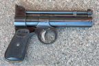 Webley & Scott luftpistol i .177 caliber 4,5 mm model JUNIOR