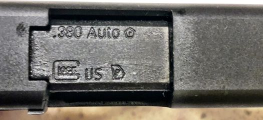 Glock 42 Uma 2.6410 gas blowback pistol, 6 mm BB softair